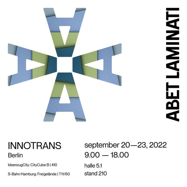 Abet Laminati возвращается в INNOTRANS 2022